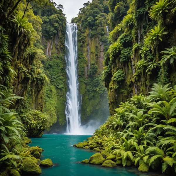 Quelle croisière offre des excursions pour découvrir les cascades cachées en Nouvelle-Zélande?